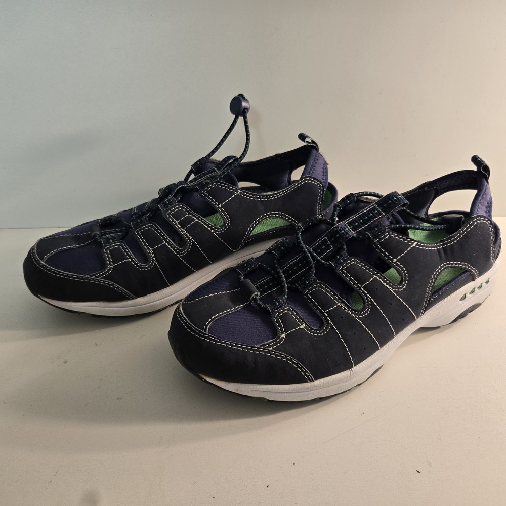 Easy Spirit Sz 8 Navy Blue Storm Cloud Slip On Sneaker All-Weather Light Walking